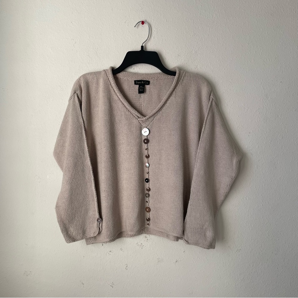 Sweater With Buttons Detail - image 1